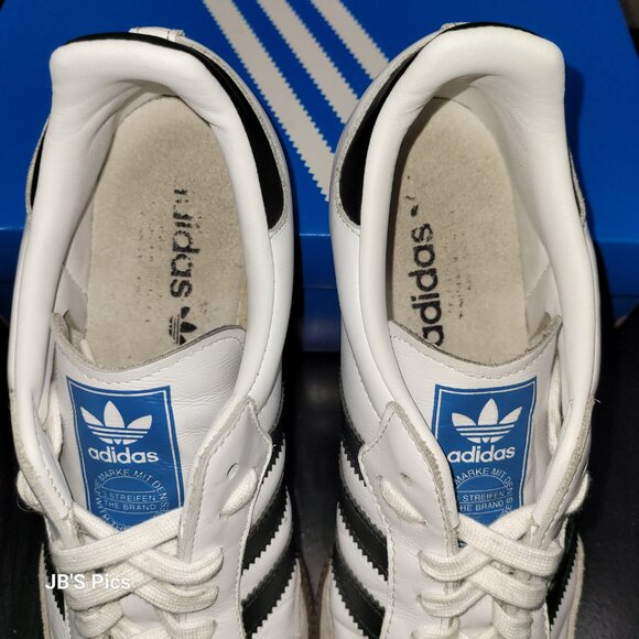Adidas Samba OG Originals Cloud White Core Black Gum IG9030 Womens PREOWNED - Picture 16 of 16